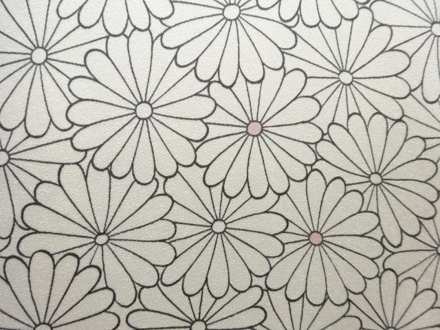  菊づくし模様小紋着物